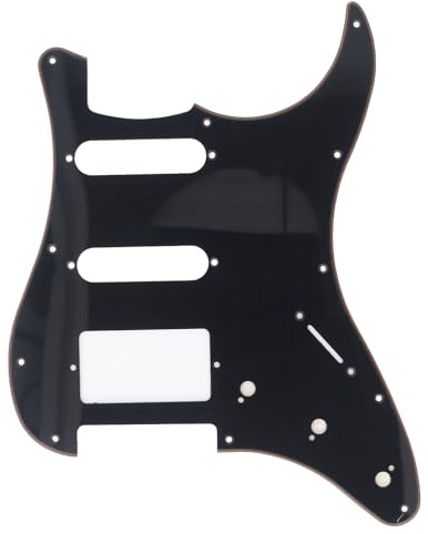 SEAFRONT Plastic Gitarre Pickguard HSS Scratch Plate Ersatz, 3 Schicht Kratzschutz für ST E -Gitarren, 11 Montagelöcher, HH -Design, Einfach zu Installieren