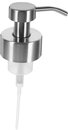 Dispensador de Espuma de Acero Inoxidable 304 Plata para Encimera | Boquilla Regular, Rosca de 44mm, Diseño Moderno y Elegante, Capacidad Moderada, Instalación Estable