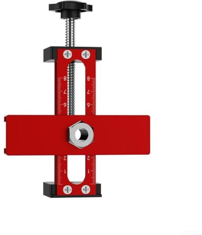 Localisateur d'installation de porte d'armoire multifonction avec rebondisseur, plage de serrage réglable de 15 à 70 mm, prend en charge jusqu'à 85 mm d'épaisseur, alliage d'aluminium (modèle