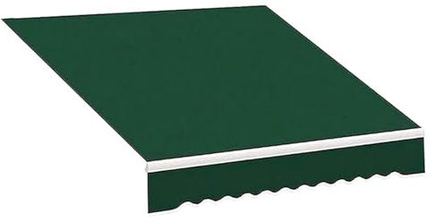 Tessuto Di Ricambio Per Tende Da Sole Telo Di Ricambio Per Tende Parasole Retrattile Telo Per Tende Da Sole 1.50m 2.60m 3.50m 5.80m 6.0m 7.0m Senza Telaio(Dark green,3.6x2.50m)