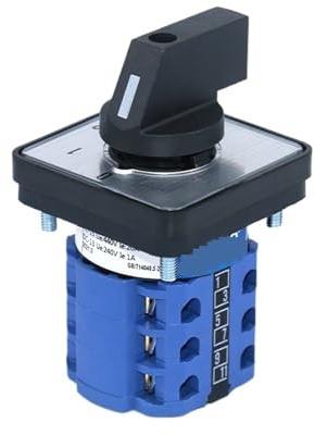 1 unidad SZW26/LW26-20 Ui 660 V 0-1-2-3 Interruptor de conmutación trifásico, selector de 4 posiciones, 64 x 64, 48 x 48 mm, interruptor de leva for montaje en panel(0-3.3 64X64mm)