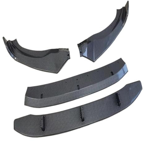 For BMW X3 G01 X4 G02 M40i M40d Frontstoßstange Lip Spoiler Splitter Body Kit Kompatibel mit M for Sportpaket 2017–2021 Modelle(Carbon Look)