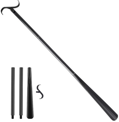 Outil d'aide à la chaussette – ABS 88 cm de longueur réglable | Dispositif d'aide aux chaussettes avec fonction chausse-pied, habillage facile, soutien des personnes âgées | Outil d'aide à l'habillage