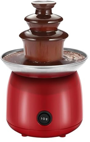 Mini Fontana Di Cioccolato Macchina For Torre For Fonduta A 3 Livelli Adatta For Feste Riunioni Famiglia Fragole Bagnate Flusso Continuo E Omogeneo