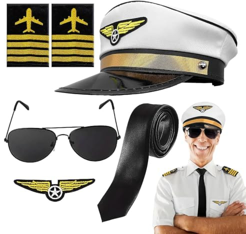 Set d'accessoires déguisement pilote Tenue Classique Sur Le Thème Des Fêtes