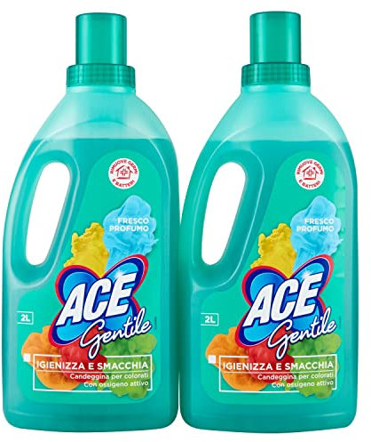 ACE – Aimable, Javel pour colorés et délicats, 2 l – [Lot de 2]
