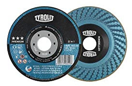 Tyrolit 908231 Premium Rondeller 2in1 Schruppscheibe, 29Ron, A60Q-Bf, 178 x 22,23 mm, Box mit 25 Stück