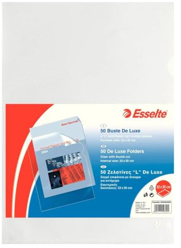Esselte Umschläge L DE Luxe - PPL - Antireflex - f.to 22 x 30 cm - 395084000