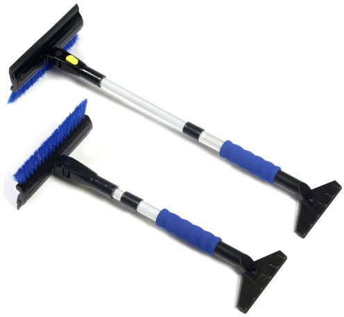 IWH 886001 Eisschaber mit Schneebesen Teleskop 66 cm