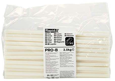 Rapid Heißklebesticks PRO-B, 2,5kg Klebesticks 295mm Länge, Heißkleber für Fliesen und Porzellan, für Heißklebepistole 11mm, 12mm