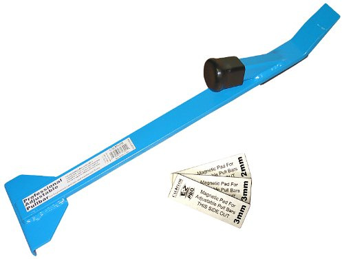 CalFlor PB71302 Professional Pull & Pry Bar – Adjustable Magnetic-Shim Pull Bar for Wood & Laminate Floors, Heavy-Duty Pry End, Solid Steel, Fits 8 mm to 3/4 in Flooring