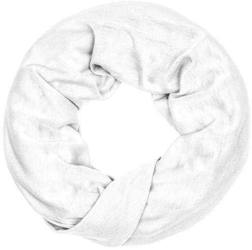 Caspar SC396 unifarbener Loop Schal, Farbe:weiss