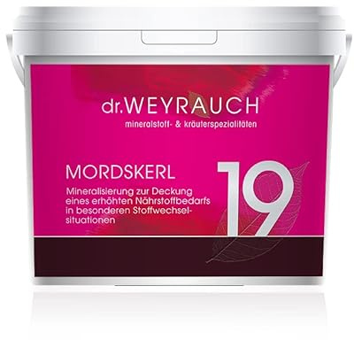 Dr. Weyrauch Nr. 19 Mordskerl | 1 kg | Ergänzungsfuttermittel für Pferde | Enthält Lysin