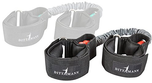 Dittmann Lateral Resistor - Widerstandsband für Beinmuskeltraining/Beintraining, rot (stark/Heavy)