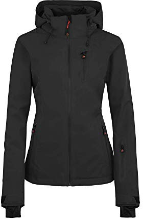 Bergson Nice Light | Damen Skijacke & Outdoorjacke, gefüttert, 20000 mm Wassersäule, Black [900], 42 - Damen