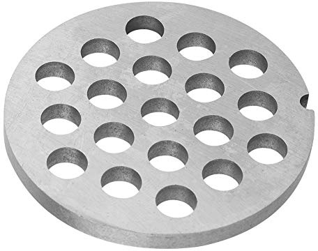Meat Grinder Disc, Alloy Meat Mincer Crusher Replacement Plate Disc with 3mm 5mm 8mm Holes to Choose, Easy to Clean and Dishwater Safe(8mm Hole)