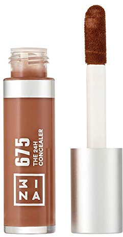 3INA - The 24H Concealer 675 - Flüssiger Concealer Dunkelbraun | Für alle Hauttypen - Langanhaltender Concealer - Gegen Augenringe & Hautunreinheiten - Vegan - Cruelty Free