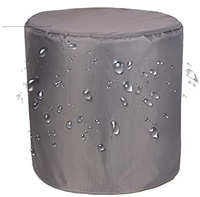 FOGUO Gartenmöbel Abdeckung Rund 130x90cm, Schutzhülle für Gartentisch Wasserdicht, 420D Oxford-Gewebe Abdeckhaube, Winddicht Abdeckplane mit Zugkordel, Möbelsets für Tisch und Stühle
