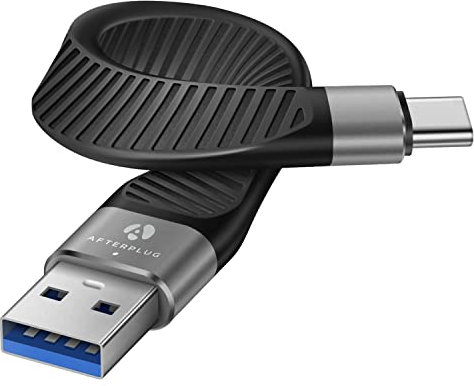 Afterplug Short USB-A to USB-C Cable [14cm], 10Gbps Data for iPhone 17 Series, iPad, Galaxy S25 Series, Tablets, Laptops