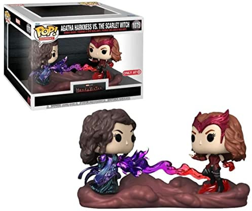 Funko Pop! Moment: Marvel - Wanda Maximoff VS Agatha - WandaVision - Vinyl-Sammelfigur - Geschenkidee - Offizielle Handelswaren - Spielzeug Für Kinder und Erwachsene - TV Fans