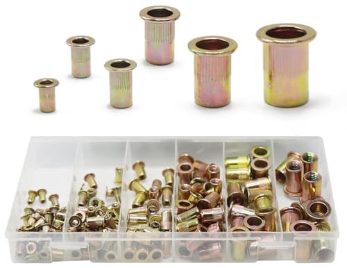 CCLIFE Nietmuttern Set Edelstahl M3 M4 M5 M6 M8 M10 Blindnietmuttern 150 Stück Sortiment