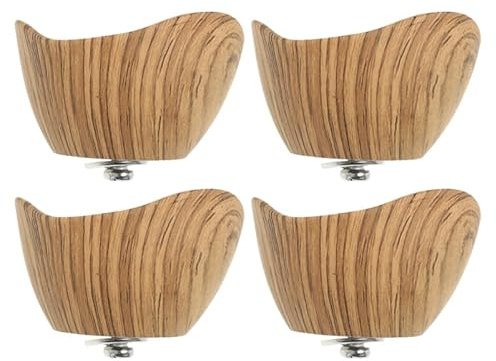 generic Manopole Di Sostituzione Del Coperchio Per Pentole E Padelle Pomello Effetto Legno Set Da 4 Pezzi Facili Da Installare Impugnatura Comoda Per Coperchi Di Pentole Casseruole E Padelle