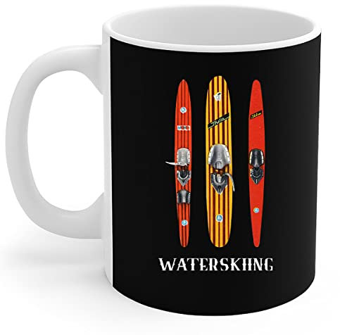 Tassendruck Lustiges Wasserski-Kunst-Wassersport-Liebhaber-Geschenk Keramik Teetasse Personalisiert Kaffeetassen Für Kaffee Tee Freundin 330Ml