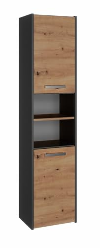 3E 3 x E living.com badrumsskåp i 5 färger. Färg: Antracit/Artisan ek