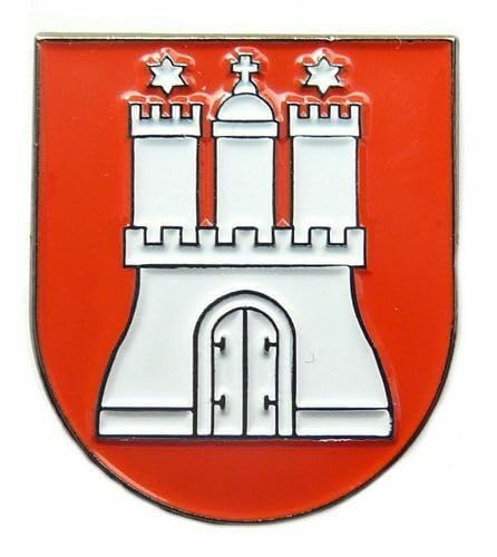 Hamburg Pin Wappen Hamburg Ansteck-Pin Wappen | Pins von Bundesländern und Städten Wappen in bester Qualität
