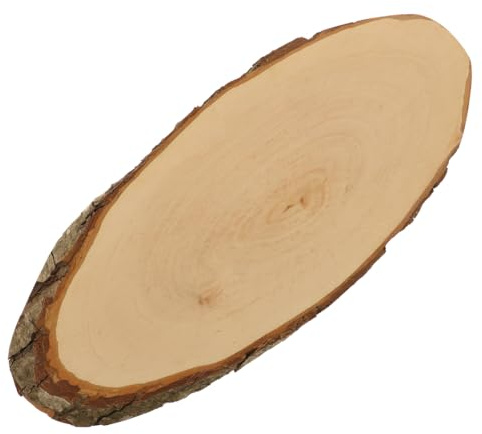 HOFMEISTER® Rustikales Rindenbrett zum Servieren, Dekorieren und Basteln, natürliche Holzscheibe, Länge ca. 42,5 cm