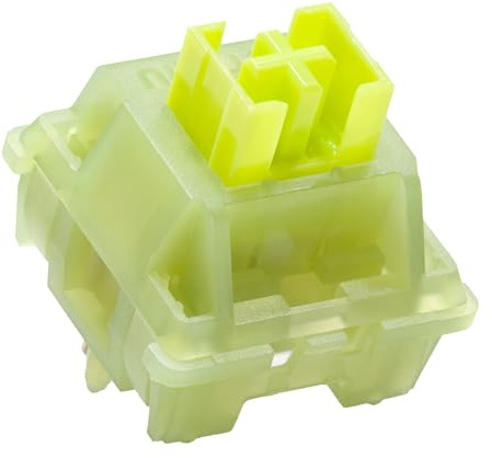 KPREPUBLIC Outemu Silent Peach V3 - Interruptor táctil limón para Teclado mecánico Pom PA66 lubricado de fábrica