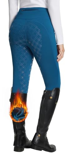 baleaf Pantalon d'équitation Thermique pour Femme avec Doublure en Polaire et Poches arrière