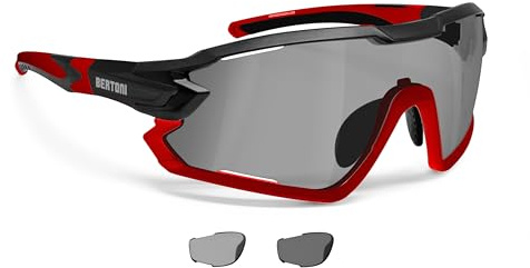 Bertoni Occhiali Ciclismo Running MTB Sci Padel Tennis Sport Polarizzati Fotocromatici MOD. Quasar