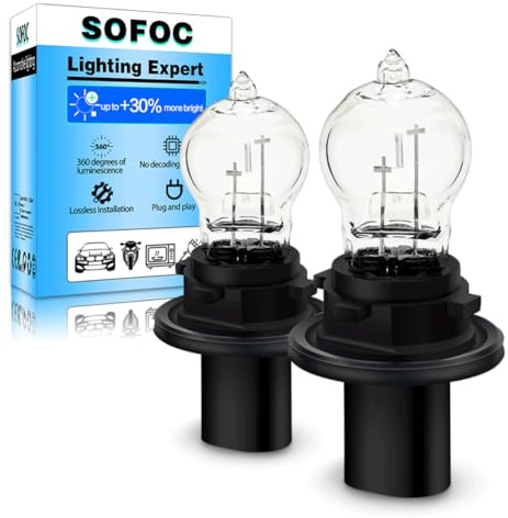 SOFOC-HPC19W Feux de jour Feux antibrouillard Feux de virage Feux de position 12V 19W Blanc Chaud 800lm Haute performance 2Pcs