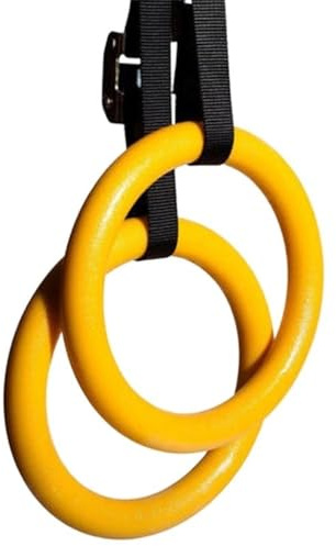 QAINKUN Turnringe Gymnastikringe for das Erwachsenentraining Klimmzüge Indoor Fitnessgeräte Ringe Leibchen Armschutz 2St Ringe Turnen