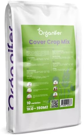 Engrais Vert - Mélange De Graines 10 Variétés (1 Kg - 150 M2) - Amendement De Sol - Contient Du Niger - Seigle D'Hiver - Graines De Phacélie - Engrais Vert - Avoine Japonaise - Organifer