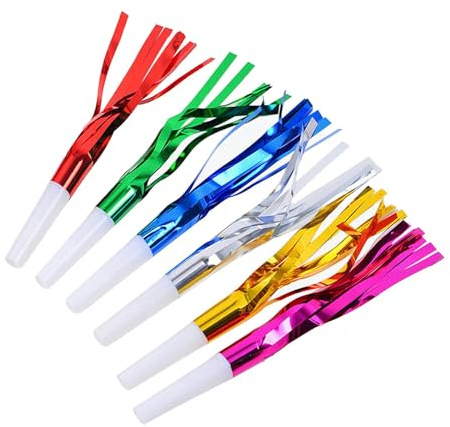 6 Pcs party blowers for kids,Party blowers,Party blowers for adults,Noise makers party favors,Party horns blowers for adults,for Kids Adults, Birthday Party Sports,Graduation Party Favor Supplies ﻿