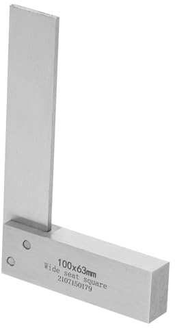 DOITOOL Righello Angolare in Acciaio al Carbonio per Carpenteria e Ingegneria Strumento di Misurazione Ergonomico per Angoli Interni ed Esterni Righello Quadrato per Lavori di Precisione
