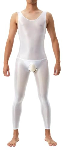 Exotische Herrenbekleidung, dehnbarer Bodysuit mit schmaler Passform, Jumpsuit für die tägliche Freizeitkleidung Hause, Bequeme Sommer-Outfits