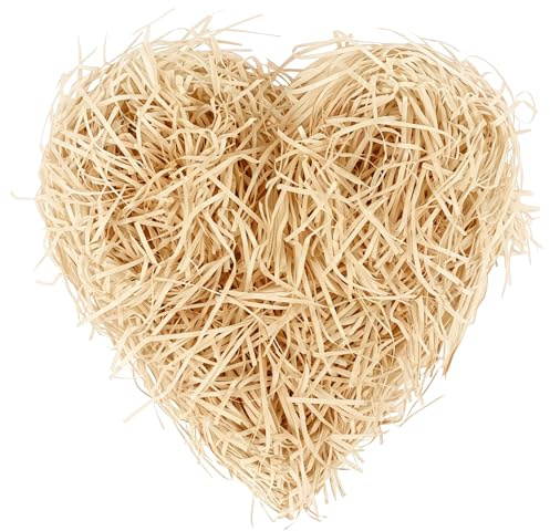 Alaoo 500 g raffia fyllnadsmaterial, fyllningsmaterial, gåva, påskgräs kaki, papper gåva fyllning, present hammare strimlad för festival påskkorg presenter paket dekoration