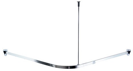 Ridder 525000-350 - Struttura angolare per tenda doccia, 90 x 90 x 90 cm, in alluminio lucidato