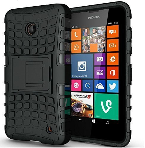 London Gadget Store Compatible with HTC One A9 - Heavy Duty Shock Proof Dual Layer Armour Protective Case Cover with Built-in Stand in BLACK with STYLUS Touch Screen Pen and Screen Protector