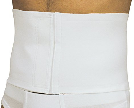 MANIFATTURA BERNINA Sana 55103 (Taglia 3) - Fascia Vita pancera Post-operatoria Addominale Regolabile in Cotone Chiusura a Strappo Altezza 18 cm