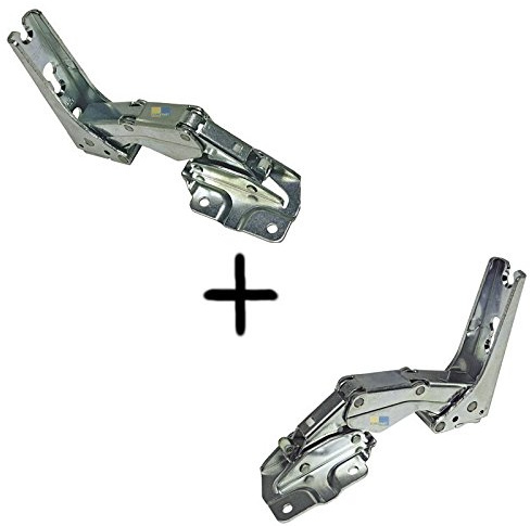daniplus© Türscharnier Set, Scharnier-Set oben/unten für AEG Electrolux Kühlschrank 2211202037, 2211201039