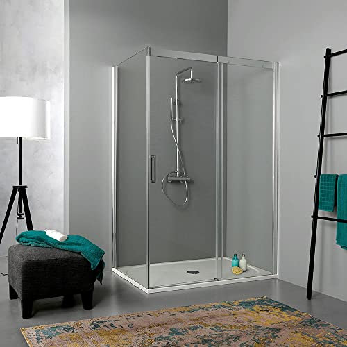 Kiamami Valentina - Box doccia 80x130 angolare con porta scorrevole frontale | Dream