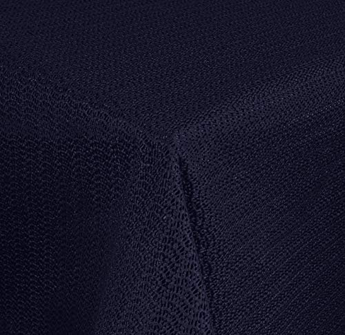 Brandsseller Gartentischdecke 110x140 cm Tischdecke mit Paspel Outdoor Tischtuch rechteckig Weichschaum für Garten, Terrasse, Balkon wetterfest rutschfest - Blau