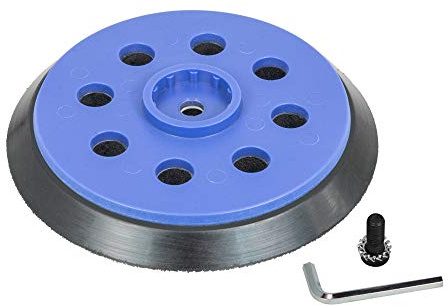Plateau de ponçage 125mm pour Bosch GEX 125-150 AVE Professional, 8 trous, MOYEN, pour disque abrasif, Accessoire pour Ponceuse Excentrique -DFS