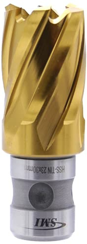 SMI HSS TiN Kernbohrer 23 mm Drm. Schnitttiefe 30 mm, Aufnahme FEIN Quick-In Schaft