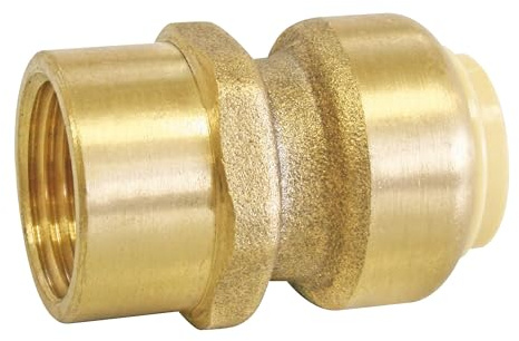 SOMATHERM FOR YOU, Raccord laiton à clipser pour tubes cuivre, PER ou multicouche Ø12 mm - Femelle 12/17, montage instantané, auto-étanche, idéal plomberie et chauffage | Installez rapidement votre raccord grâce à ce montage à clipser, auto-étanche et fiable.