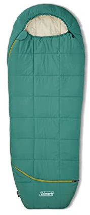 Coleman Big Bay 0/20/40°F Cold-Weather Sleeping Bag, Adult Mummy Sleeping Bag with Headrest, Foot Ventilation, & Storage Sack, Big & Tall Options